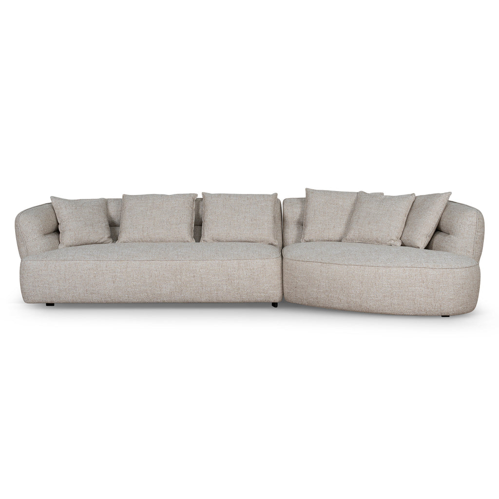 Right Chaise Sofa | Pale Beige | Myka Home