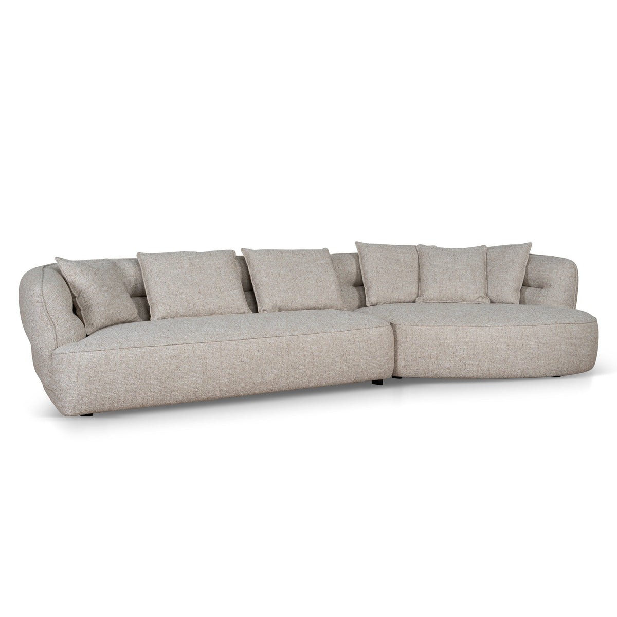 Right Chaise Sofa | Pale Beige | Myka Home