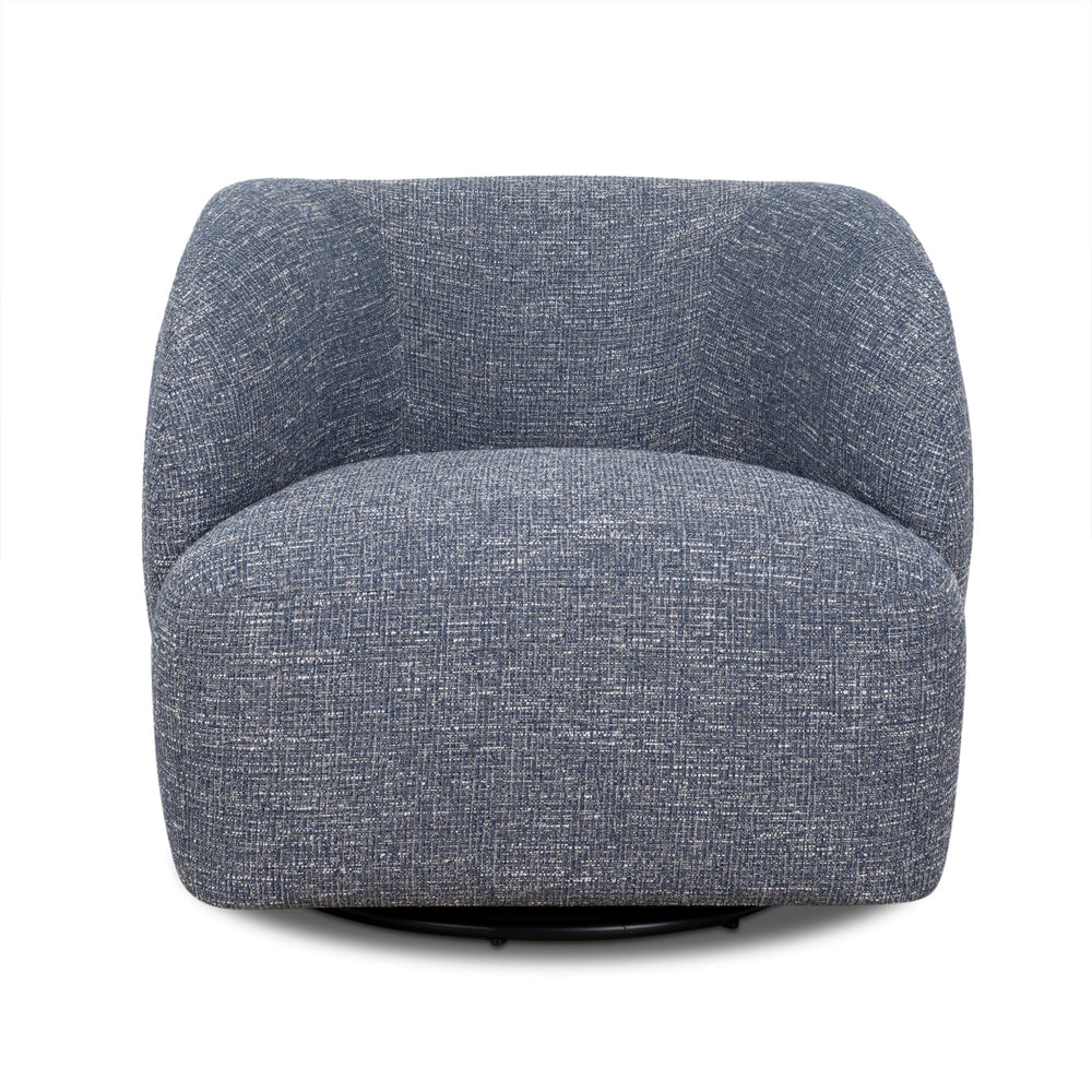 Swivel Armchair | Prussian Blue | Myka Home - View 2