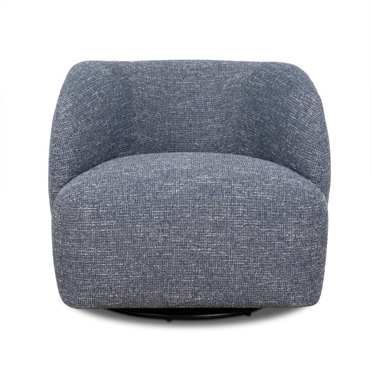 Swivel Armchair | Prussian Blue | Myka Home - View 2