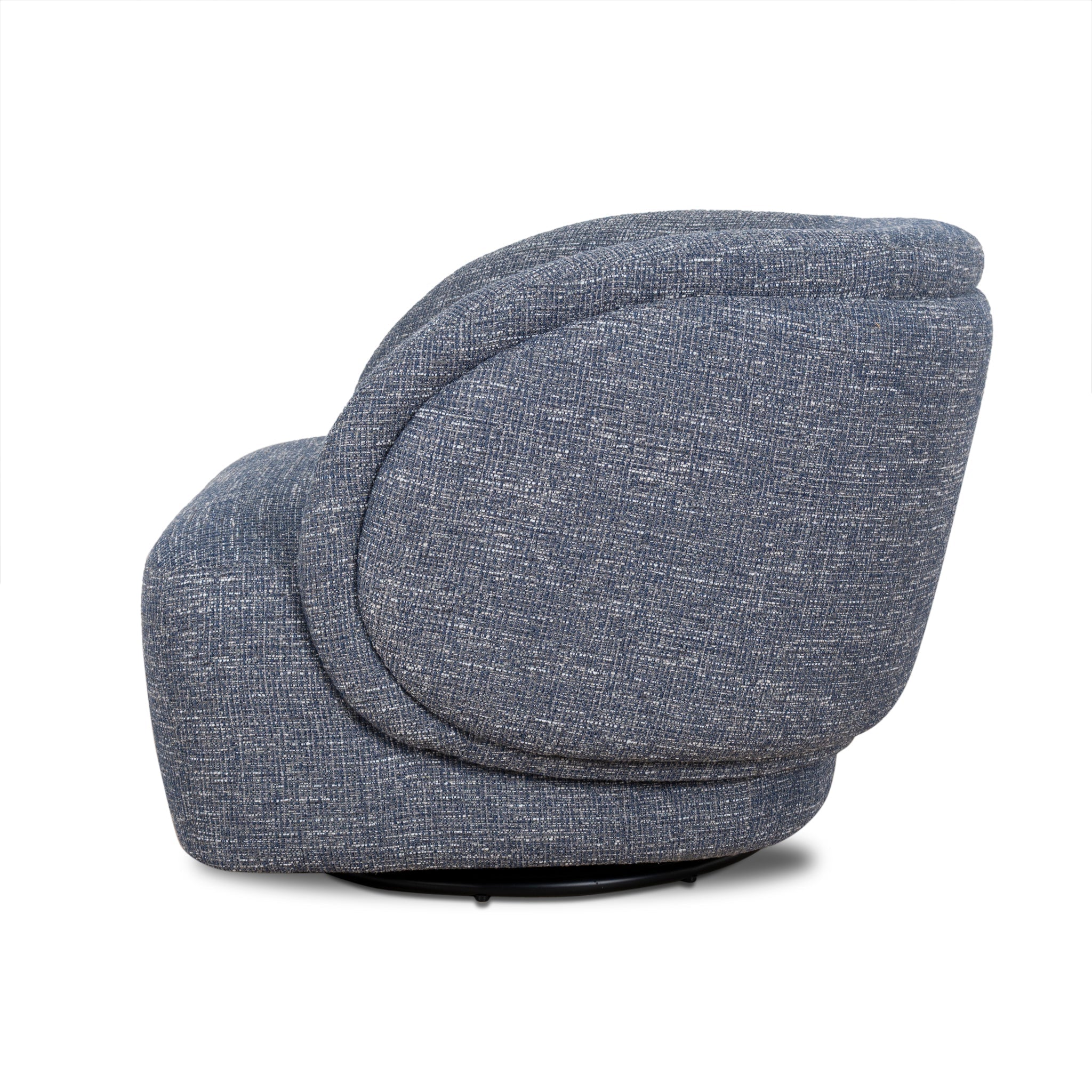 Swivel Armchair | Prussian Blue | Myka Home - View 3
