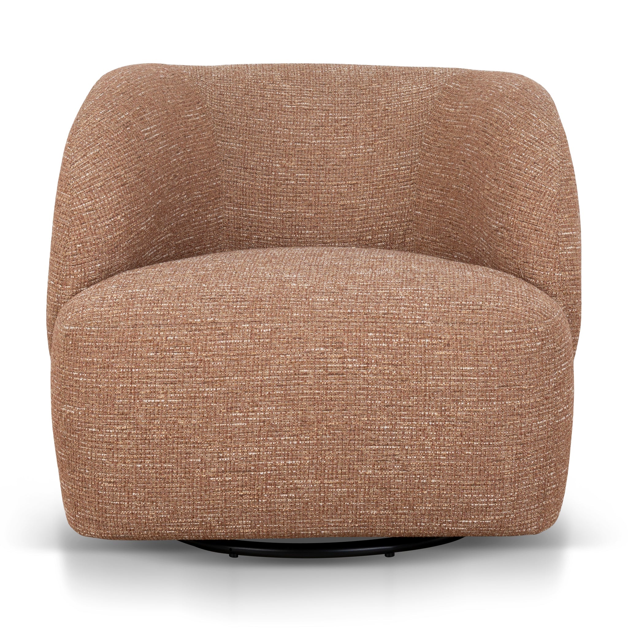 Swivel Armchair | Russet Brown | Myka Home