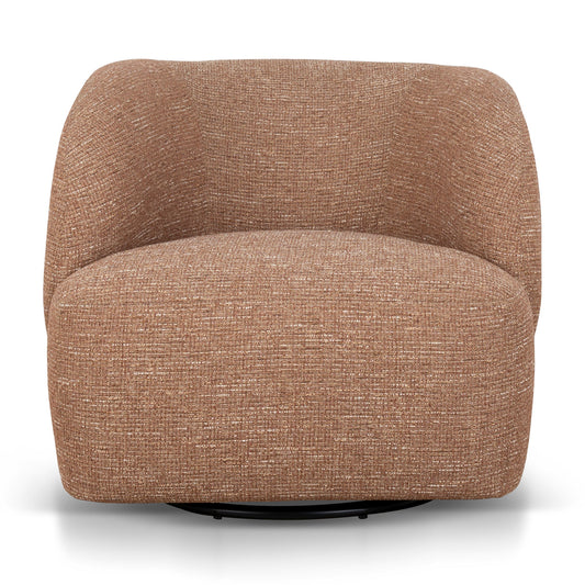 Swivel Armchair | Russet Brown | Myka Home
