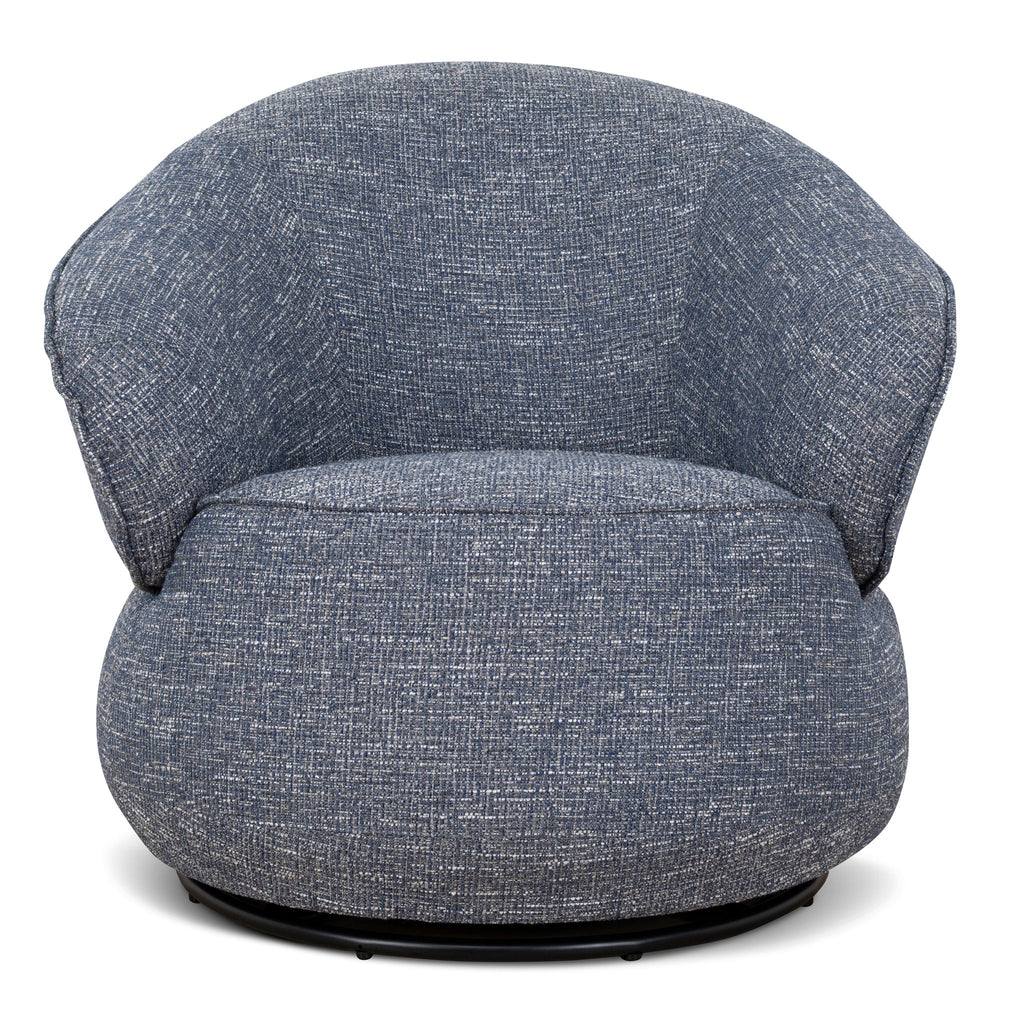 Swivel Armchair | Prussian Blue | Myka Home