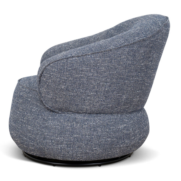 Swivel Armchair | Prussian Blue | Myka Home