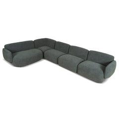 Left Chaise Modular Sofa | Moss Green | Myka Home