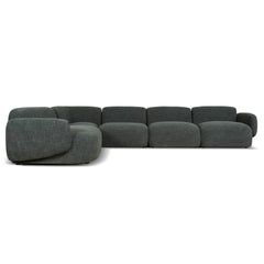 Left Chaise Modular Sofa | Moss Green | Myka Home