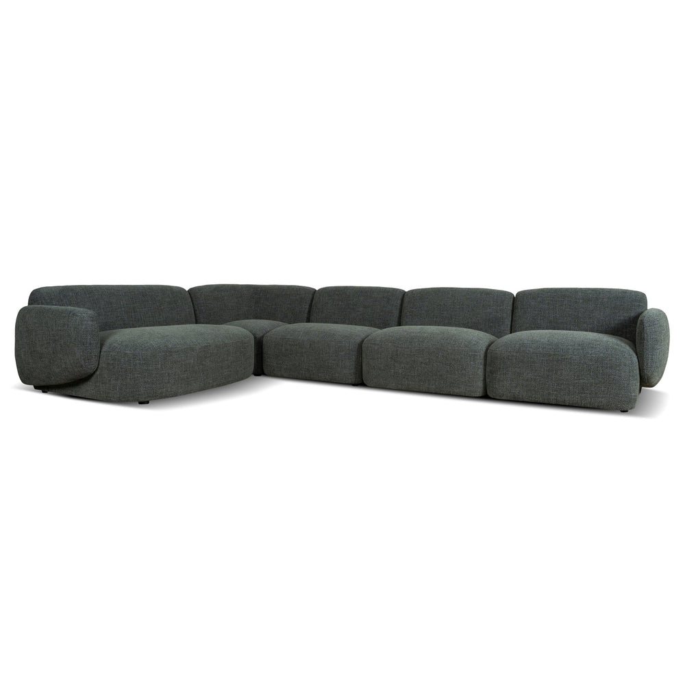 Left Chaise Modular Sofa | Moss Green | Myka Home