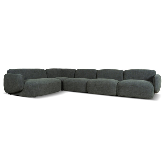 Left Chaise Modular Sofa | Moss Green | Myka Home