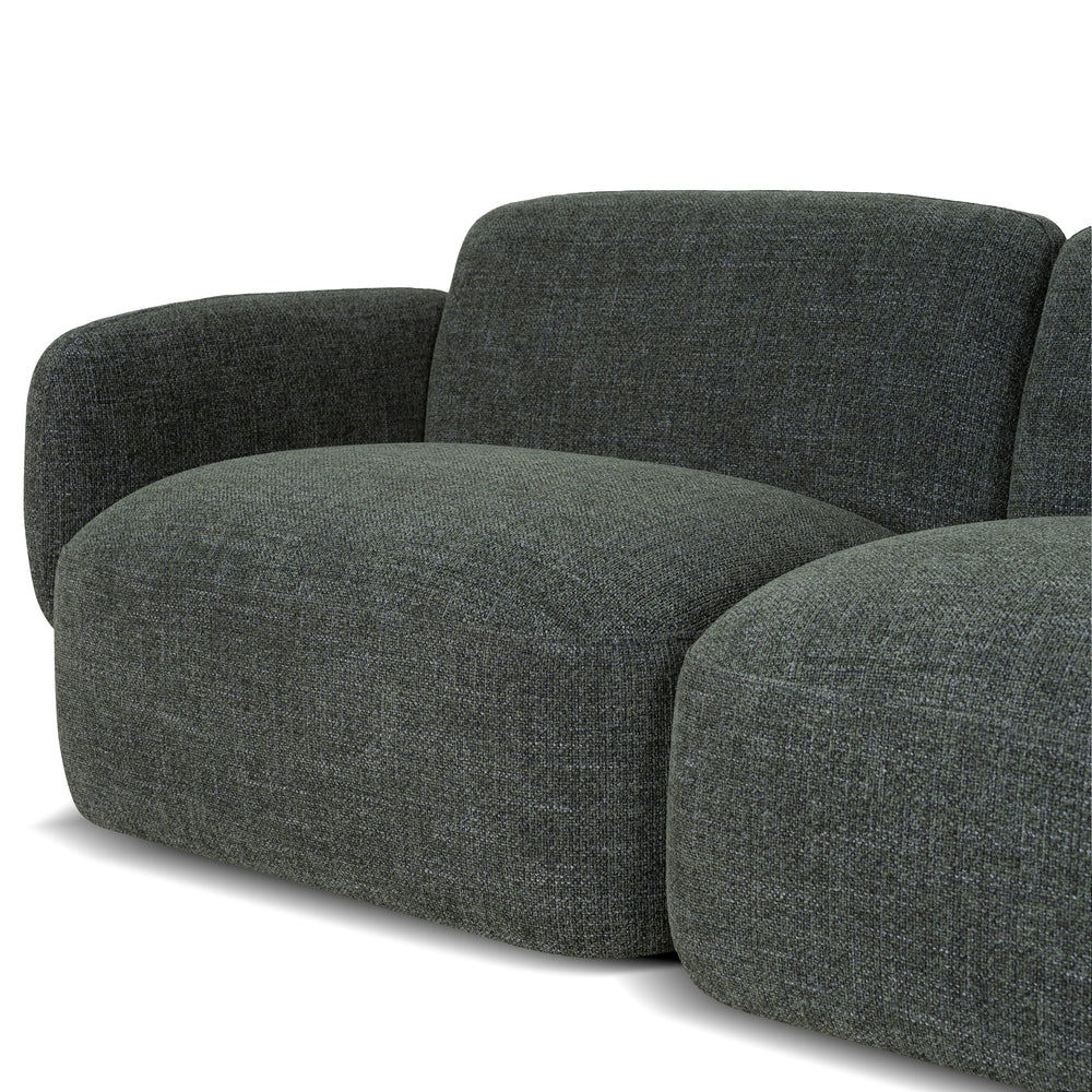 Right Chaise Modular Sofa | Moss Green | Myka Home - View 4