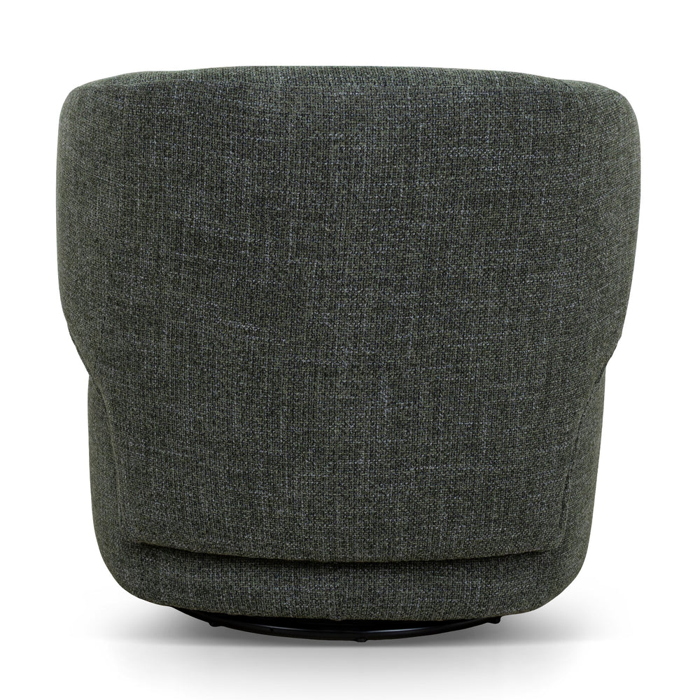 Swivel Armchair | Moss Green | Myka Home - View 5