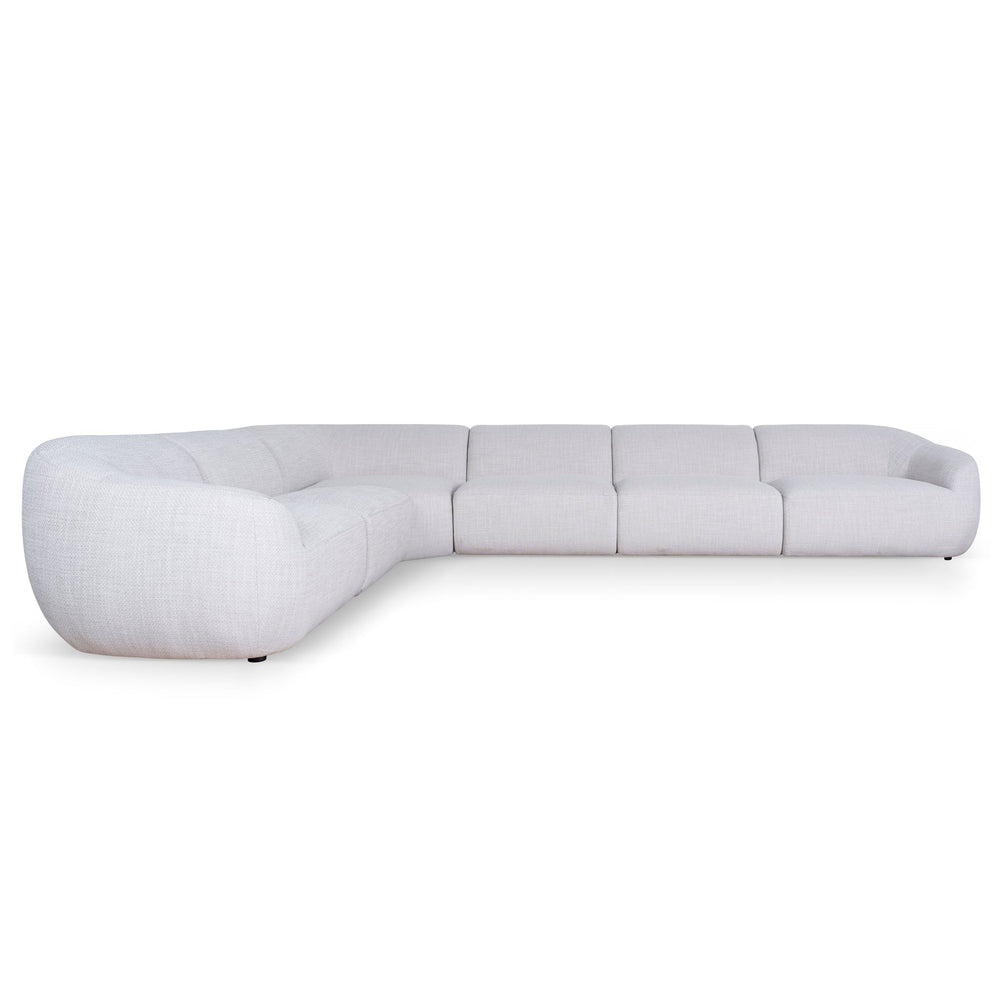 Extended Corner Fabric Sofa | Taupe Beige | Myka Home - View 2