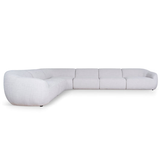 Extended Corner Fabric Sofa | Taupe Beige | Myka Home