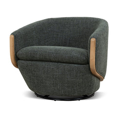 Swivel Armchair | Moss Green | Myka Home
