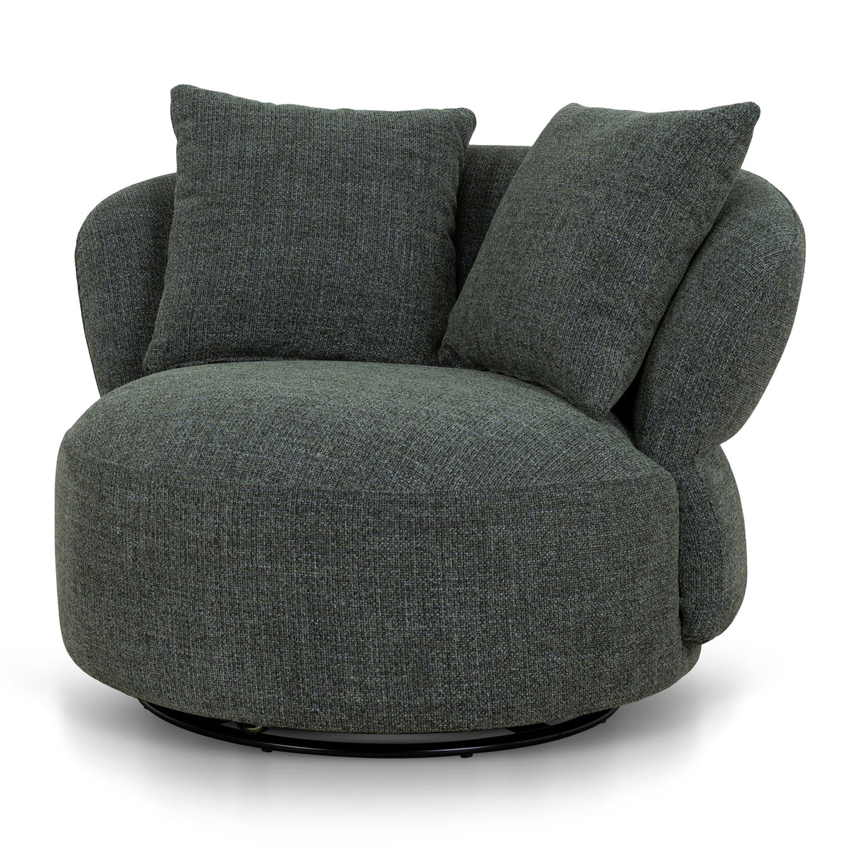Swivel Lounge Chair | Moss Green | Myka Home