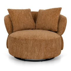 Swivel Lounge Chair | Honey Gold | Myka Home
