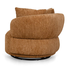 Swivel Lounge Chair | Honey Gold | Myka Home