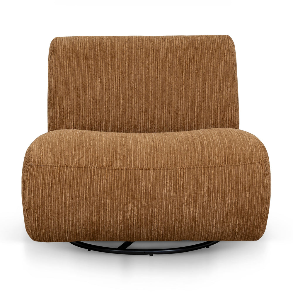Swivel Lounge Chair | Honey Gold | Myka Home - View 2