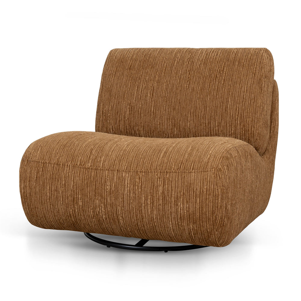 Swivel Lounge Chair | Honey Gold | Myka Home
