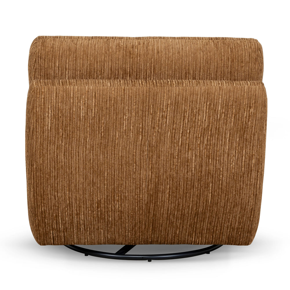 Swivel Lounge Chair | Honey Gold | Myka Home - View 5