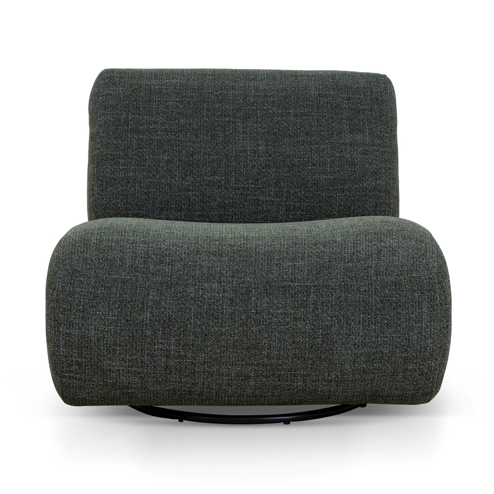 Swivel Lounge Chair | Moss Green | Myka Home - View 2