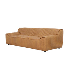 3 Seater Sofa | Amber Tan Leather | Myka Home