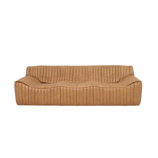 3 Seater Sofa | Amber Tan Leather | Myka Home