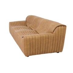 3 Seater Sofa | Amber Tan Leather | Myka Home