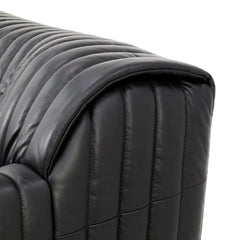 Armchair | Black Leather | Myka Home