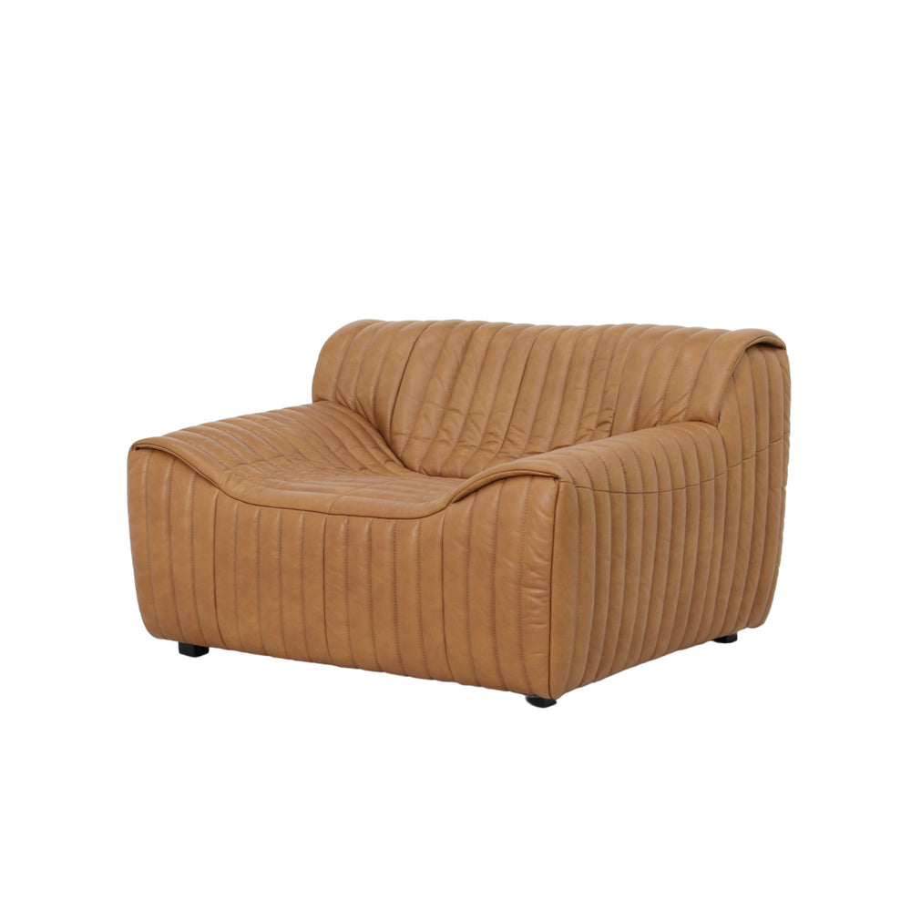Armchair | Amber Tan Leather | Myka Home