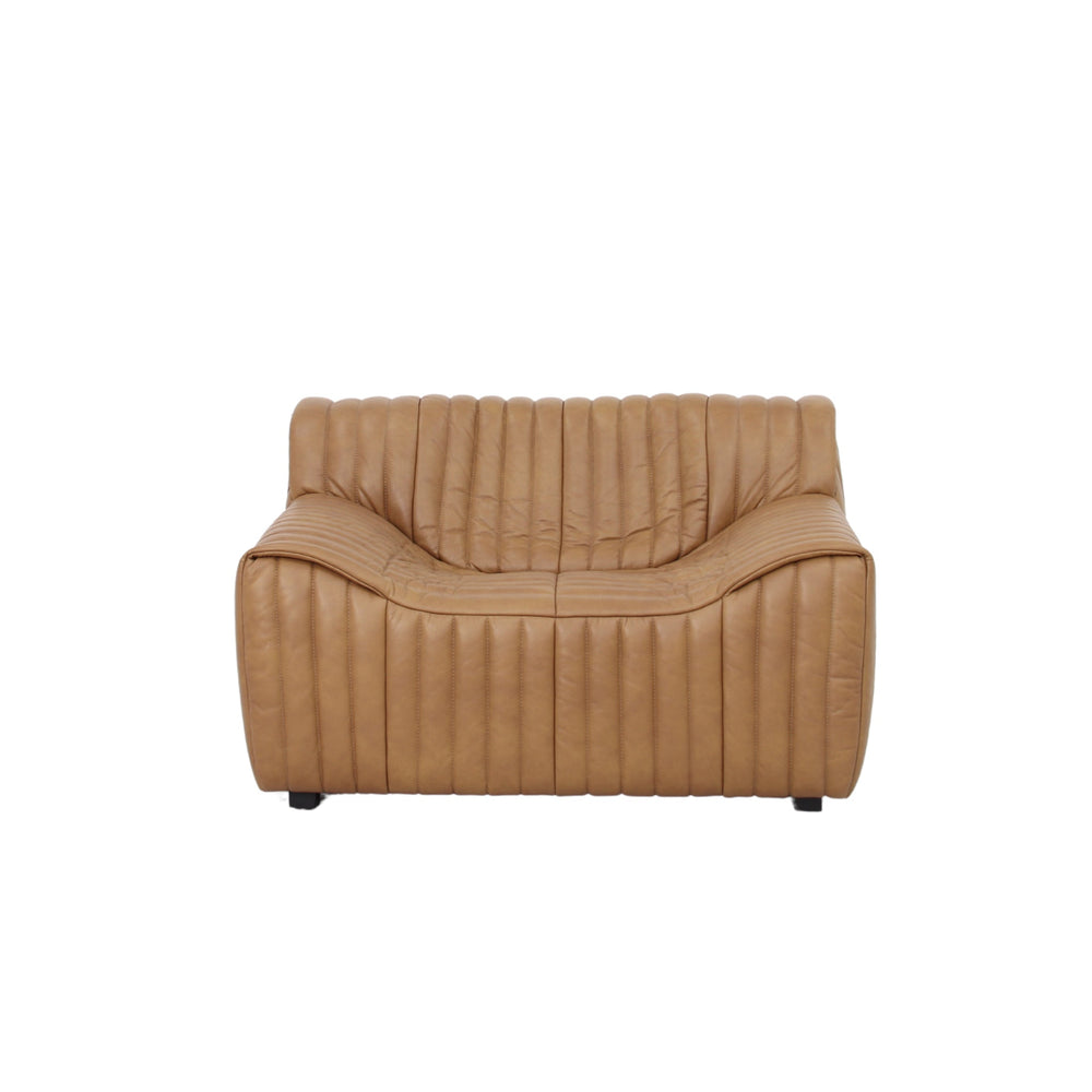 Armchair | Amber Tan Leather | Myka Home - View 2