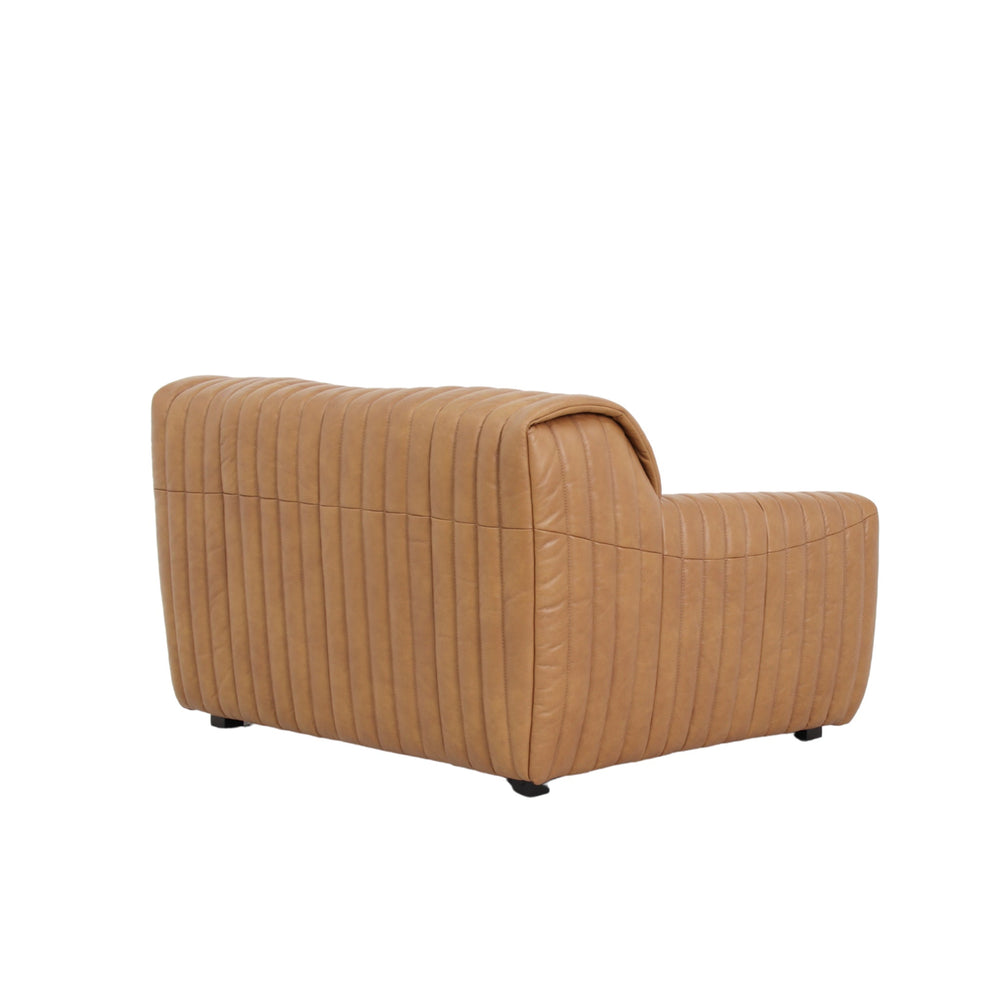 Armchair | Amber Tan Leather | Myka Home - View 5