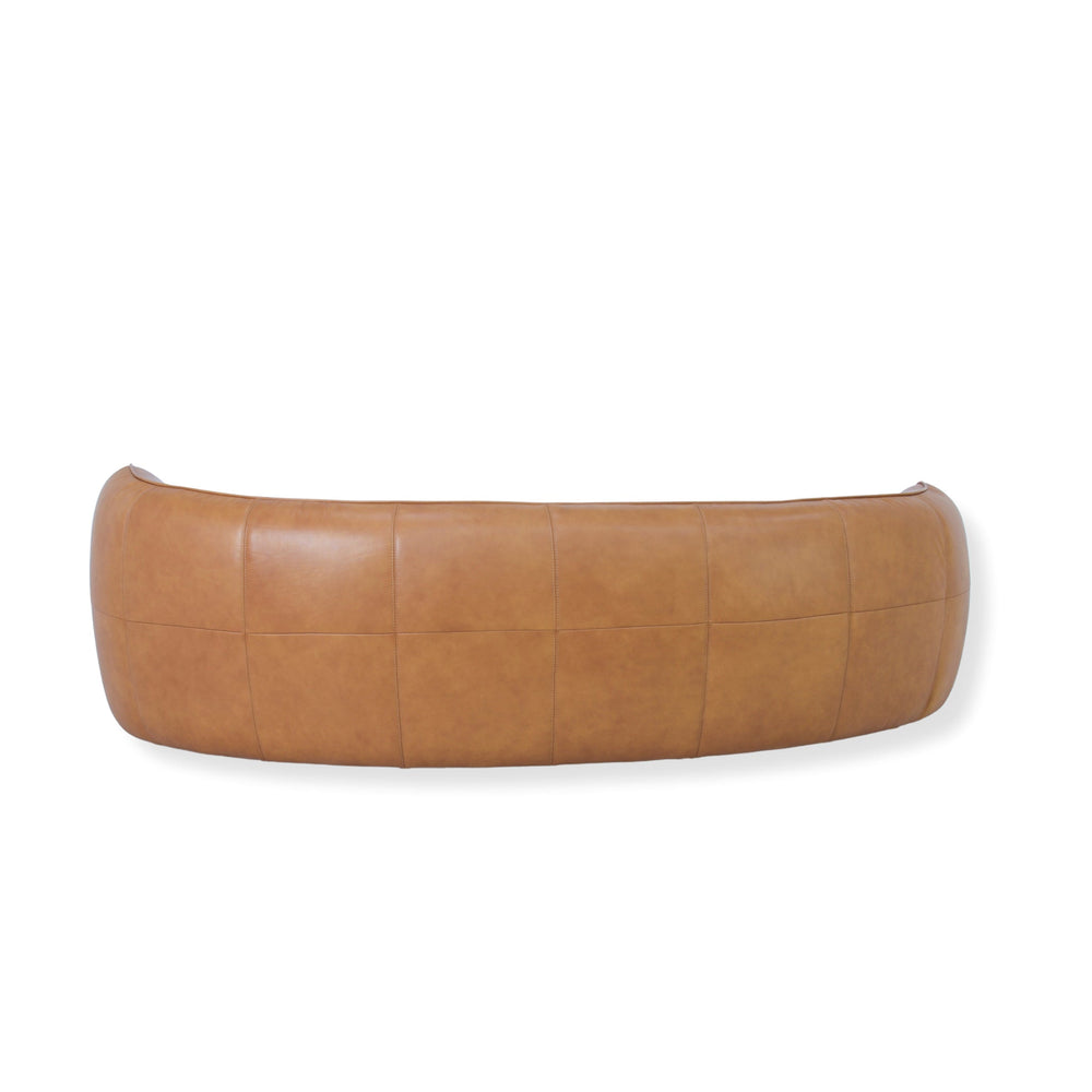 3 Seater Sofa | Amber Tan Leather | Myka Home - View 5