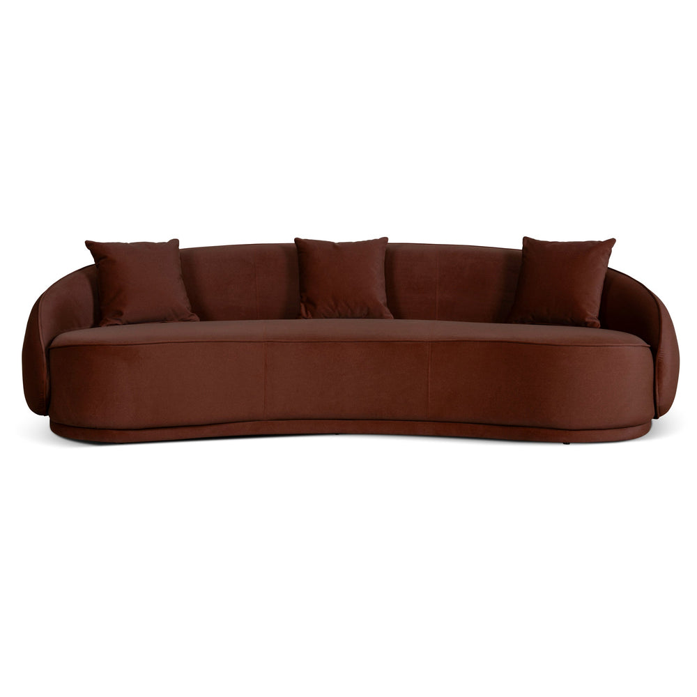 4 Seater Fabric Sofa | Red Bronze | Myka Home - View 2