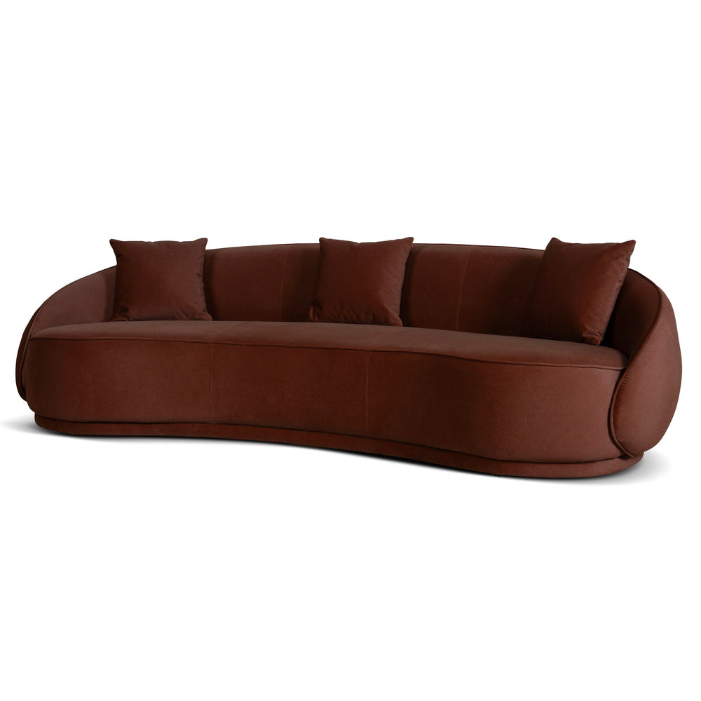 4 Seater Fabric Sofa | Red Bronze | Myka Home