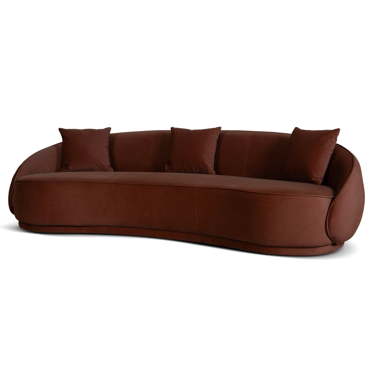 4 Seater Fabric Sofa | Red Bronze | Myka Home