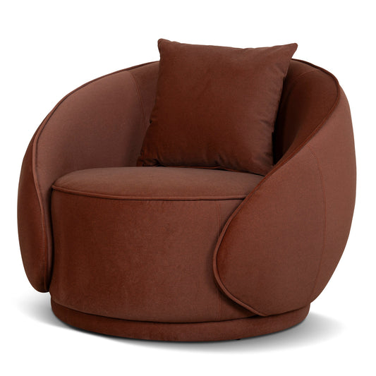 Fabric Armchair | Burnt Brown | Myka Home