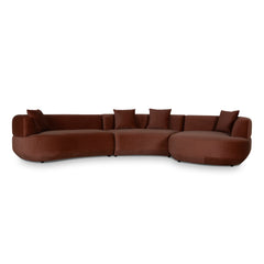 Modular Right Chaise Sofa | Red Bronze | Myka Home