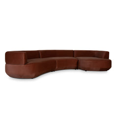Modular Right Chaise Sofa | Red Bronze | Myka Home