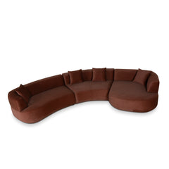 Modular Right Chaise Sofa | Red Bronze | Myka Home
