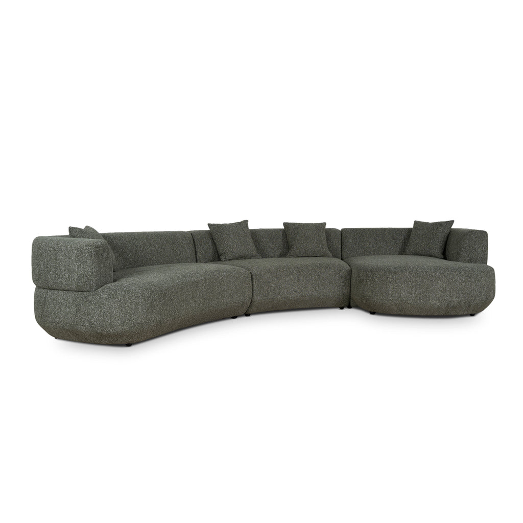 Modular Right Chaise Sofa | Canopy Green | Myka Home