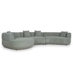 Modular Left Chaise Sofa | Coral Light Green | Myka Home
