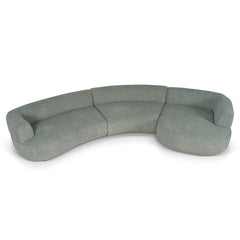 Modular Right Chaise Sofa | Coral Light Green | Myka Home