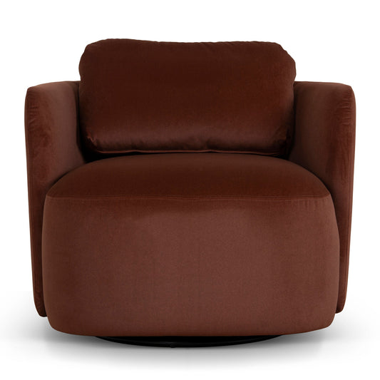 Swivel Armchair | Burnt Brown | Myka Home