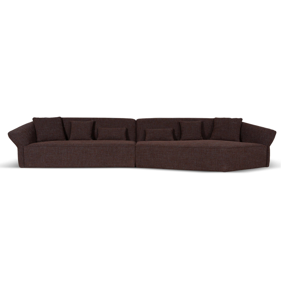 Left Open Sofa | Moss Brown | Myka Home - View 2