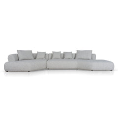 Right Chaise Corner Sofa | Noah Silver Lining | Myka Home