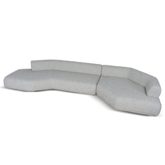 Left Chaise Corner Sofa | Noah Silver Lining | Myka Home