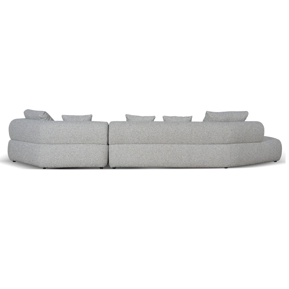 Left Chaise Corner Sofa | Noah Silver Lining | Myka Home - View 4