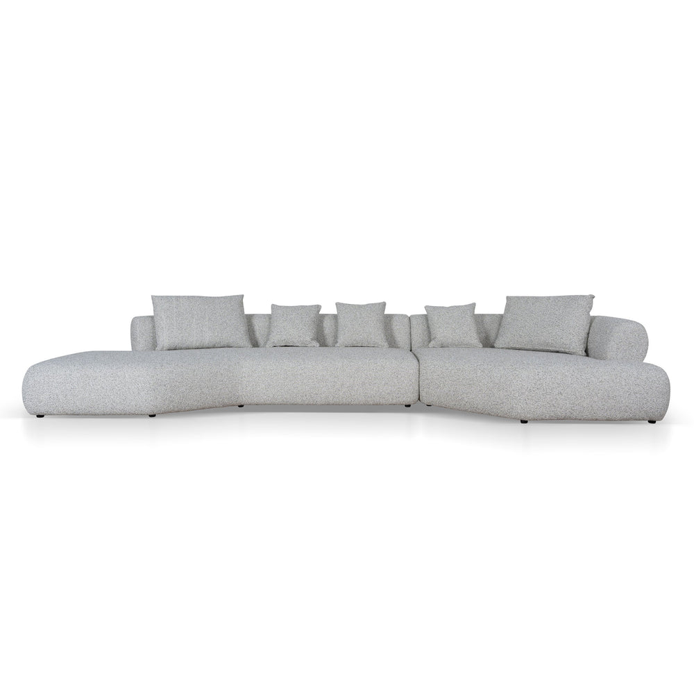 Left Chaise Corner Sofa | Noah Silver Lining | Myka Home - View 2