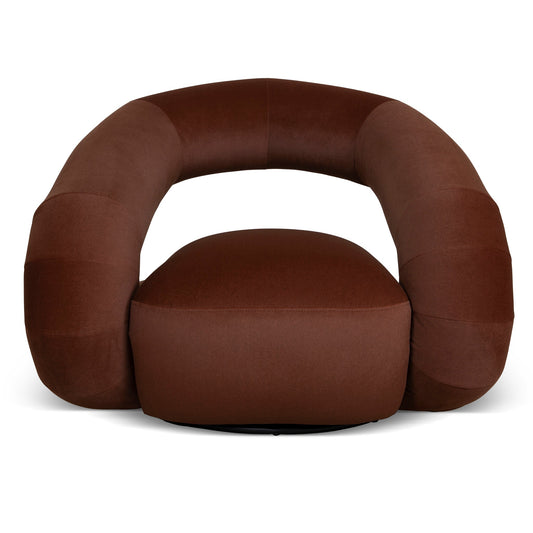 Swivel Armchair | Red Bronze | Myka Home